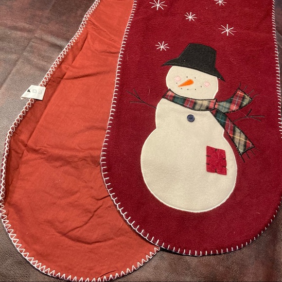 Vintage Snowman Embroidered Scarf - Picture 2 of 7